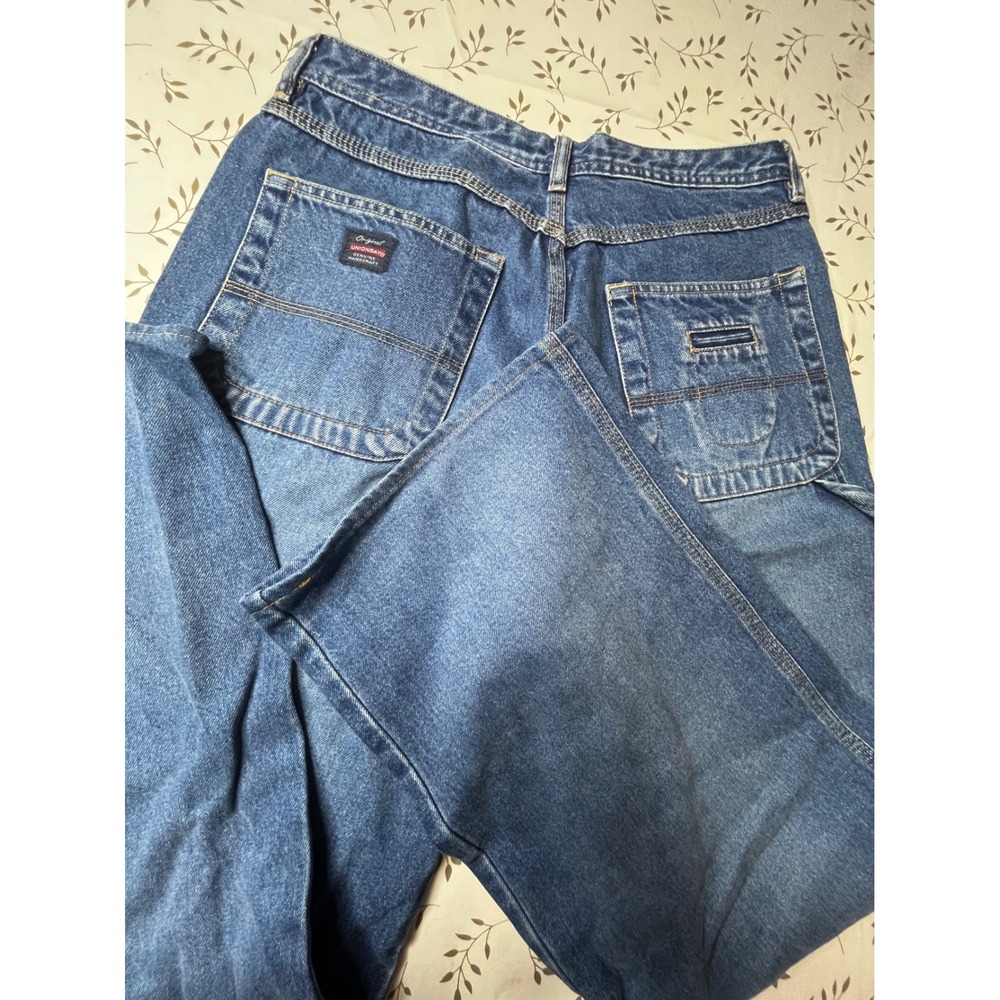 Vintage Unionbay Carpenter Jeans Wide Leg Denim Blue 90s Y2K Pants Women 9 30x28